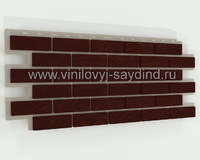 Виниловый сайдинг Tecos цокольный Бургунд